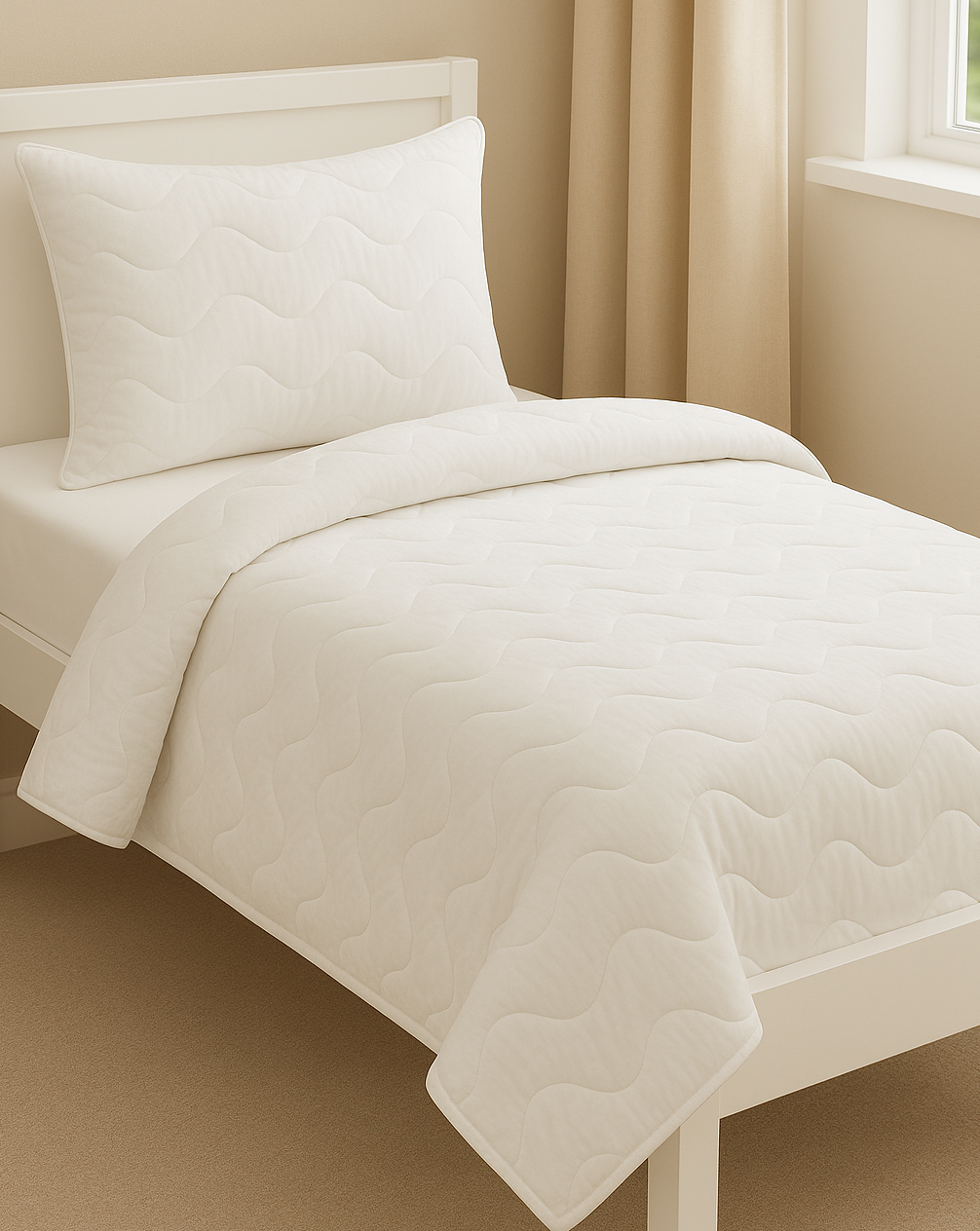 Poduszka i kołdra — detal i struktura